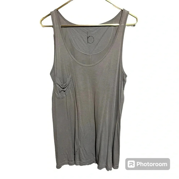 Rebecca Beeson Tops - Rebecca Beeson Grey Basic Pocket Tank Top Cotton Modal Women’s Size 2